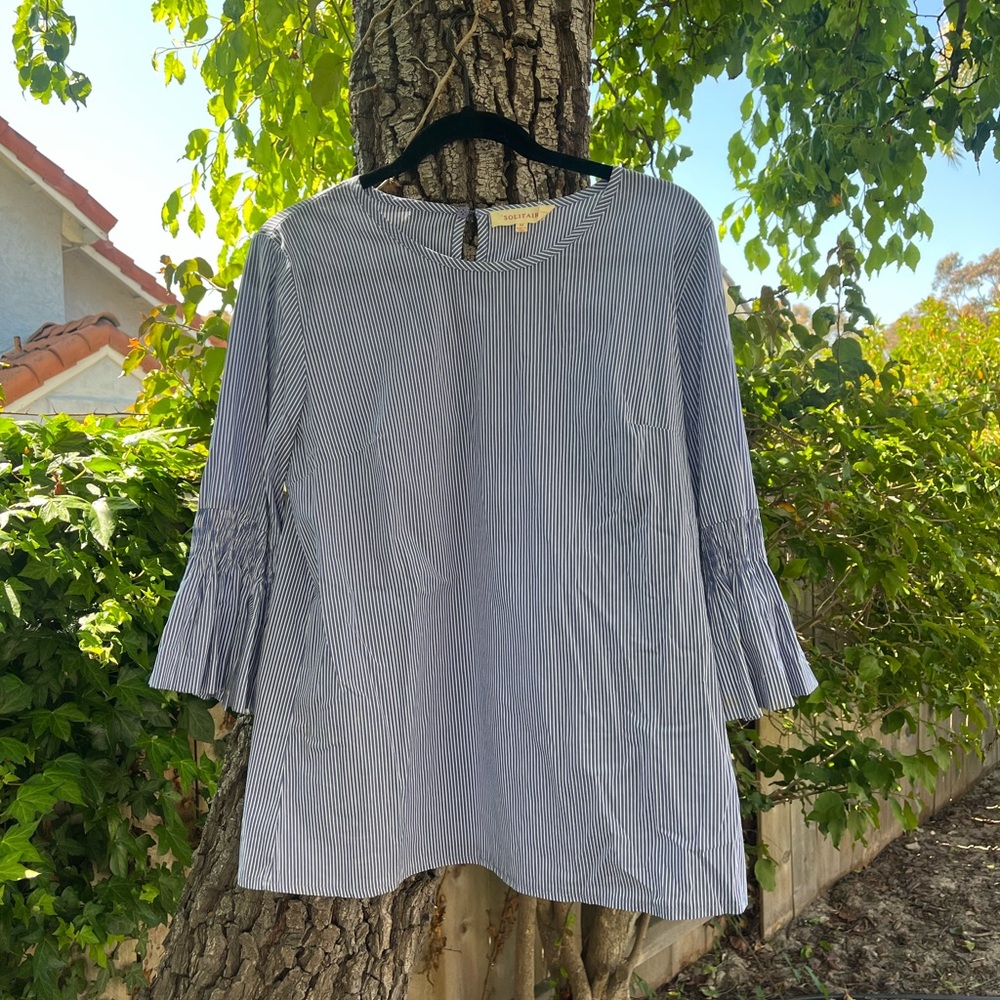 Striped Blue Women's Top